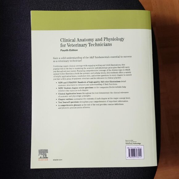 Clinical Anatomy and Physiology for Veterinary Technicians, 4th Edition - Picture 2 of 2